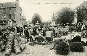Bayeux Prints: The Butter, Brooms and Basket Market, Bayeux, France
