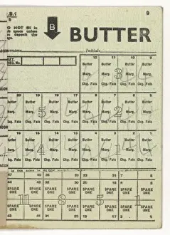 Rationing Prints: Butter Coupons
