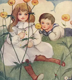 Daisies Prints: Buttercups & daisies