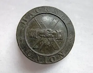 Button from Hackney Union Workhouse, London