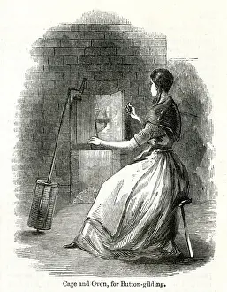 Cage Prints: Button Making, Elliotts Factory, Birmingham 1844