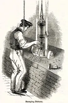 Button Making, Elliotts Factory, Birmingham 1844