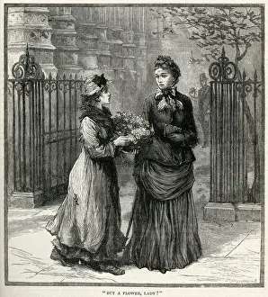 Ragged Prints: BUY A FLOWER, LADY? 1887