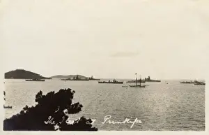 Prinkipo Prints: Buyukada, Turkey - The British Fleet off the Islands