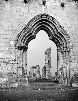 Abbeys Prints: Byland Abbey, Yorkshire, England, was founded as a Savigniac abbey in 1135