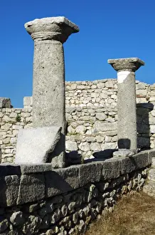 Byllis Archeological Site. Cathedral. IV century A. C. Republ