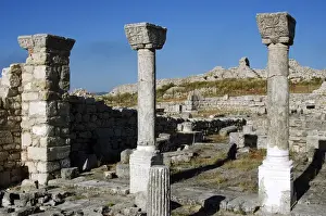 Byllis Archeological Site. Cathedral. IV century A. C. Republ