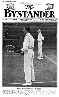Partners Prints: Bystander cover, Anthony Wilding & Arthur Balfour tennis