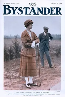 Marchioness Prints: Bystander cover - Marchioness of Cholmondeley plays golf