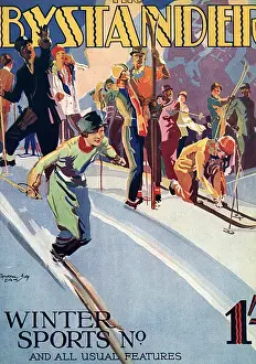 Slopes Prints: The Bystander front cover, Winter Sports number 1929