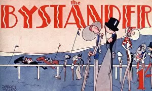 Amusements Gallery: Bystander masthead design, society at the races