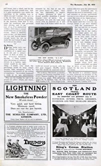 Images Dated 1st March 2018: Bystander page, travel East Coast Route, 1914