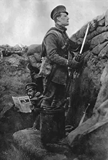 Weekly Prints: The Bystander being read in a British trench