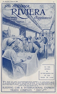 Images Dated 2nd September 2015: Bystander Riviera supplement - train de luxe