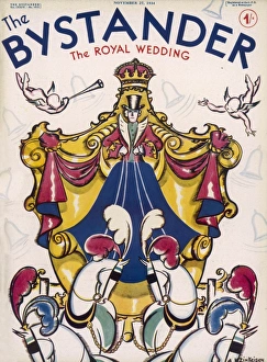 Royal Wedding Magazine Covers Gallery: The Bystander Royal Wedding Number front cover