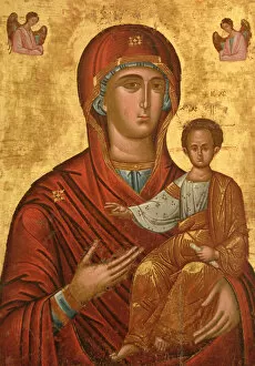 Byzantine Collection: Byzantine art. Greece. Virgin Hodegetria. Icon. Greece