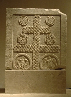 Images Dated 29th May 2007: Byzantine Art. Marble slab decorated with reliefs. XI-XII ce