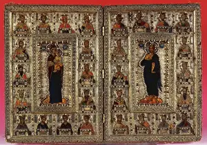 Embossed Prints: Byzantine Art. Spain. 14th century. Reliquary of the Holy De