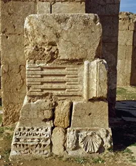 Byzantine Art. Syria. Resafa. View of the ruins. Western Asi