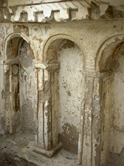 Byzantine Art. Turkey. Cappadocia. Black Head Church. Sogan Byzantine Art. Turkey. Cappadocia. Black Head Church. Sogan