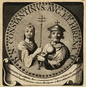 Constantine Collection: Byzantine Empress Irene and Constantine VI