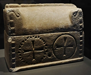 Apamea Gallery: Byzantine sarcophagus-shaped reliquary. 5th-6th centuries AD