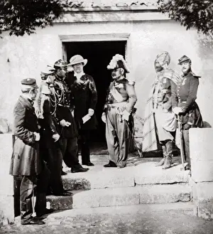 c. 1855 Crimea Crimean War (Roger Fenton) - British and French officers
