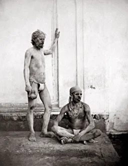 c. 1860s India - two fakirs or holy men