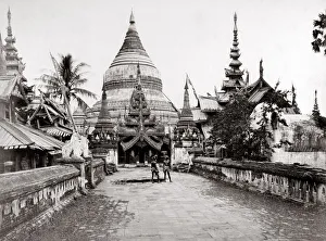 c. 1870 - monastery in Burma, India