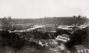 c. 1870 Singapore - view from Pear Hill
