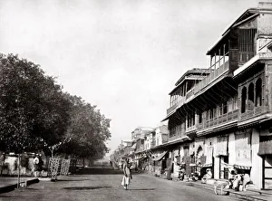 c. 1870s India - the principal street in Delhi