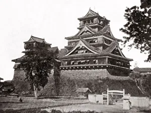 c. 1870s Japan - Kumamoto Castle