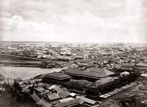 c. 1870s Japan - view of Yokohama