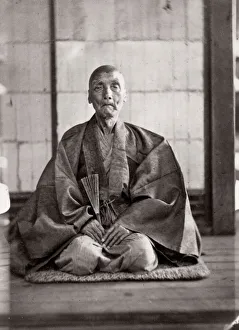 c. 1871 Japan - elderly man - from The Far East magazine