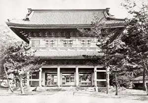 Collodion Prints: c. 1871 Japan - Tenshozan Renge-in Komyo-ji Buddhist temple Kamakura - from The Far
