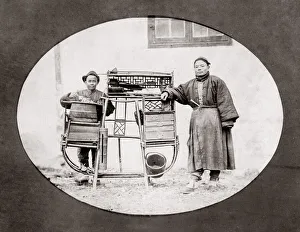 c. 1880s China - street food stall