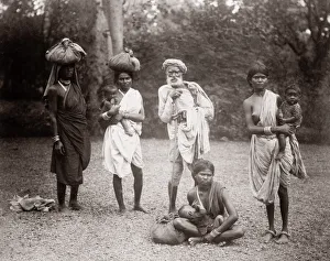 c. 1880s India- low caste group of country people