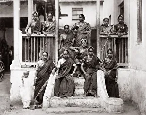 c. 1880s India - nautch girls dancers