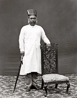 Parsi Prints: c. 1880s India - Parsi merchant