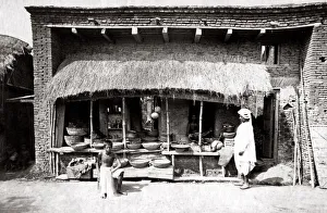 c. 1880s India - roadside stall
