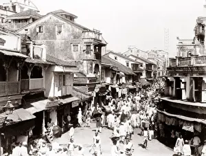 c. 1880s India - street procession, Bombay. Mumbai