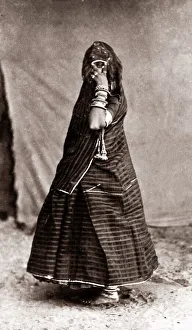 c. 1880s India - veiled woman