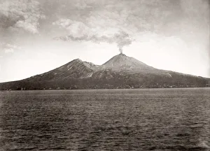 c. 1880s Italy - Mount Vesuvius volcano