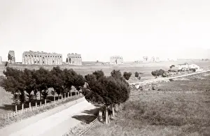 Appian Prints: c. 1880s Italy - ruins of an aquaduct on the Appian Way near Rome c. 1880 s