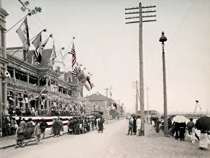 c. 1880s Japan - celebrations Bund, probably Kobe