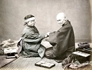 c. 1880s Japan - doctor and patient