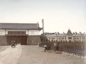 c. 1880s Japan - gate of Imperial Palace, Tokyo