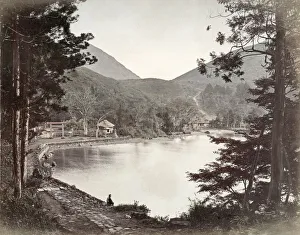 c. 1880s Japan - Hakone Lake
