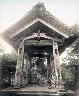 c. 1880s Japan - large bell at Kamakura