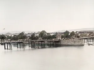 c. 1880s Japan - Naniwa Bridge Osaka